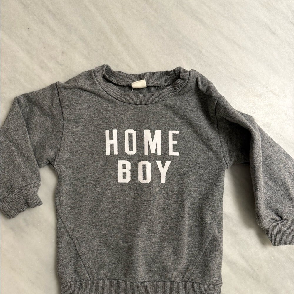 Gray HOME BOY Kids Sweatshirt